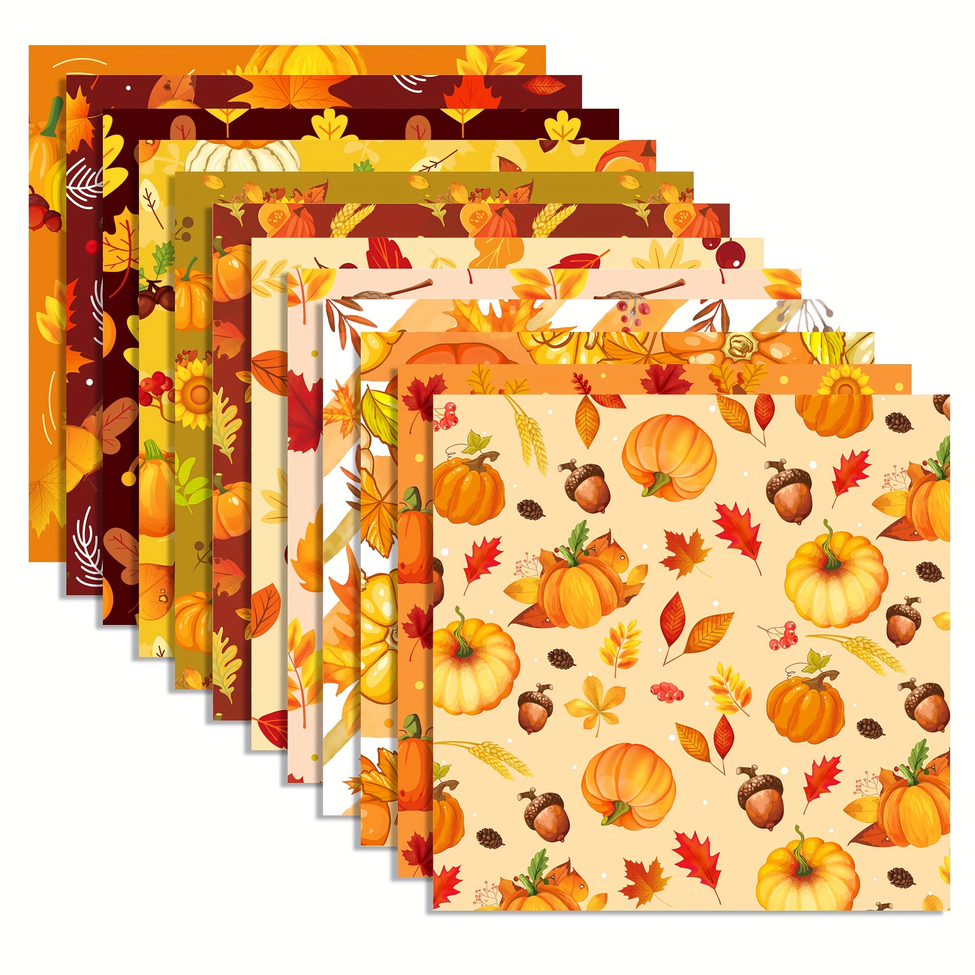  Harvest - Patterned Cardstock Paper Pad - Double