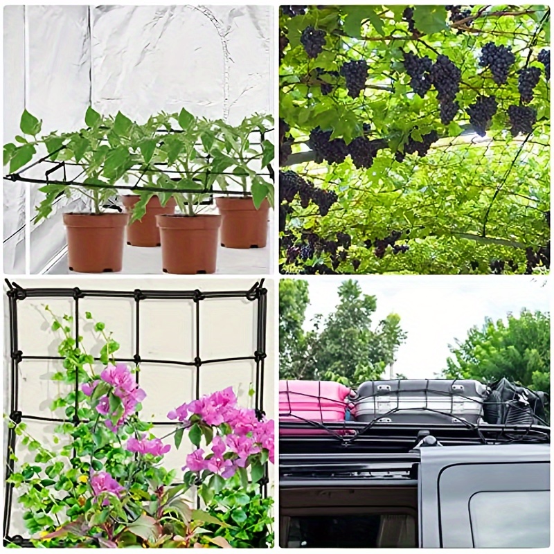 Grow Tent Trellis Netting Heavy Duty Elastic Net Hooks Temu Australia