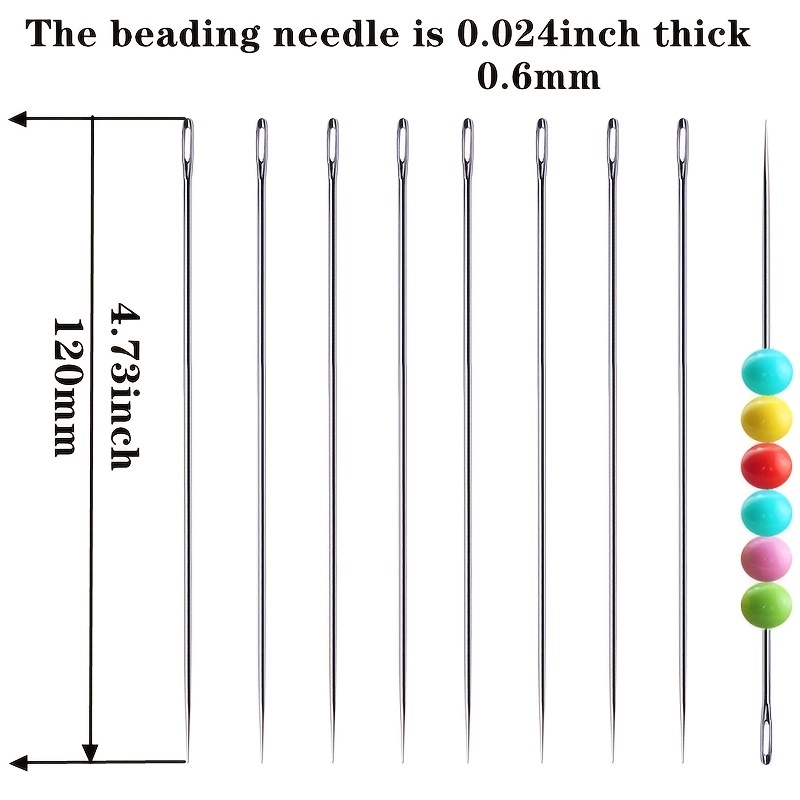 Multiple Use Beading Needle Easy Threading Beading Needles for Jewelry  Making Curved Stainless Steel Needles for Bracelets Necklaces Pack of 2/5  Pcs