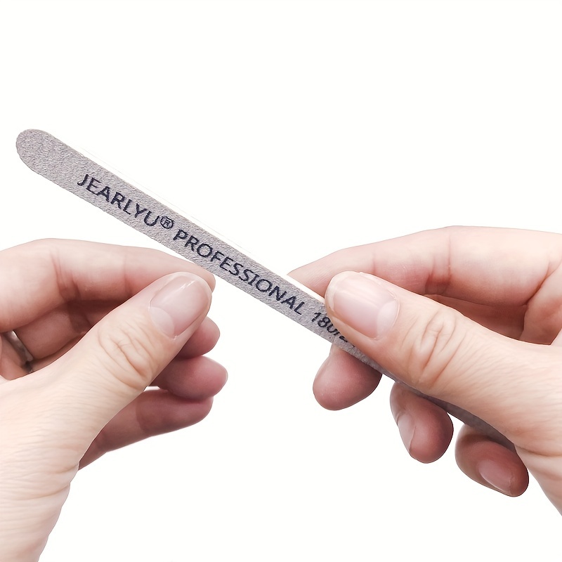 100pcs Professional Double-Sided Grey Sandpaper Nail File Set