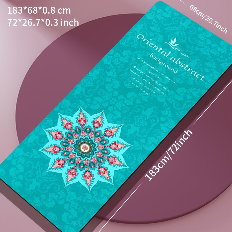 Mandala Yoga Mat, Exercise mat, printed yoga mat