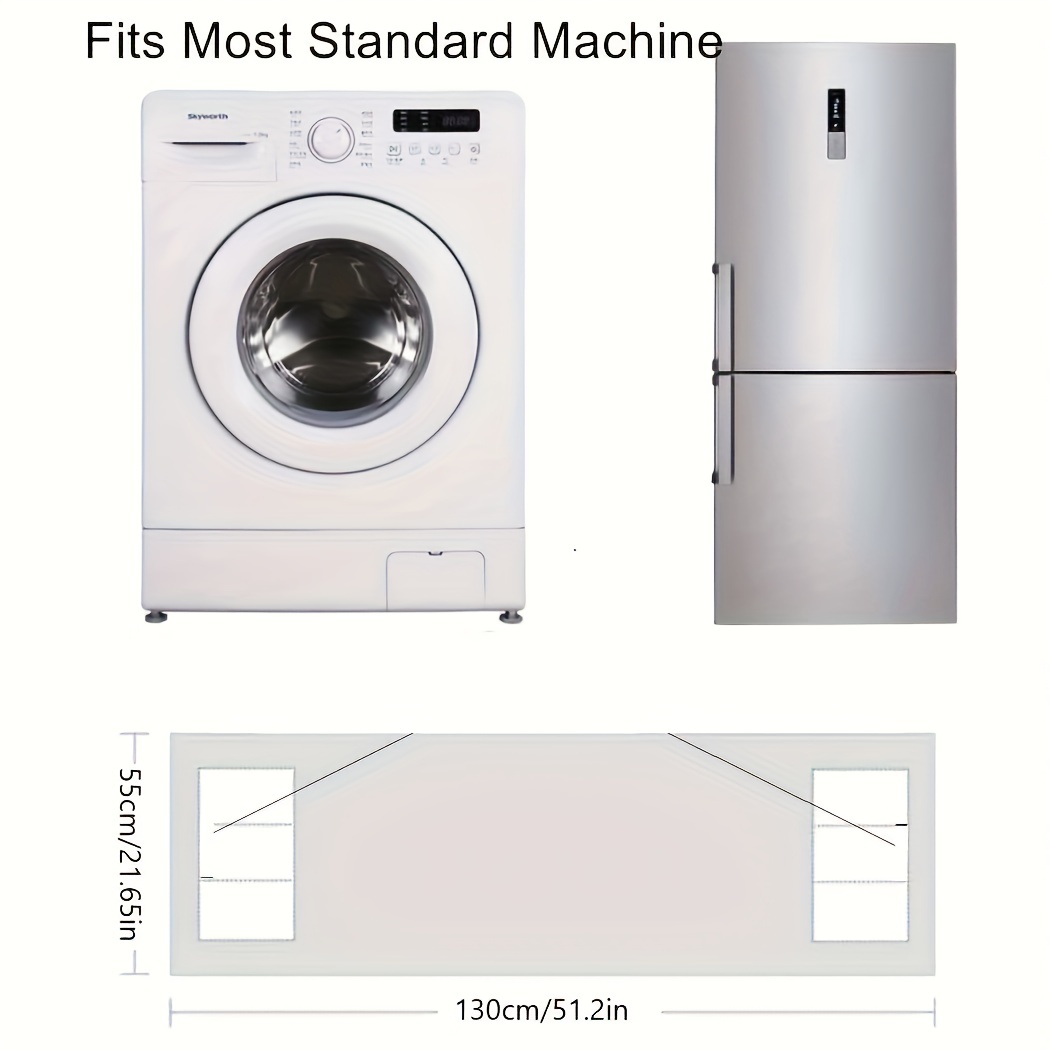 2PCS Anti-Slip Washer And Dryer Top Covers, Fridge Dust Cover, Washing  Machine Top Cover Front Load, With 6 Storage Bags