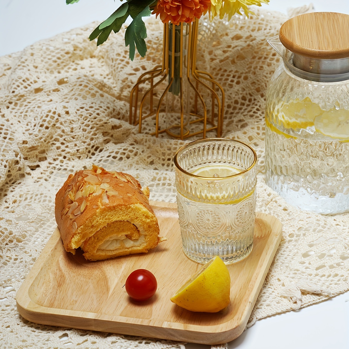 Wooden Tray Dessert Afternoon Tea Tray Kitchen Restaurant - Temu