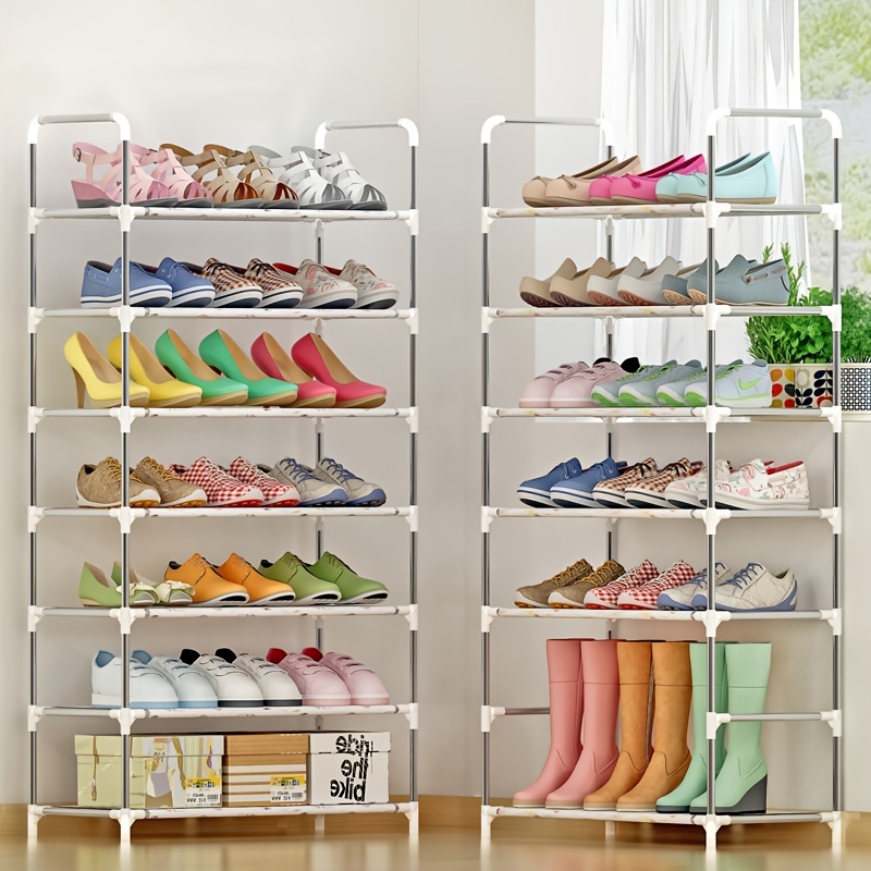 Simple Shoe Rack, Free Standing Shoe Shelf, Multi-layer Shoes Storage Rack,  7 Layers Large Capacity Shoe Cabinet For Home Entryway - Temu