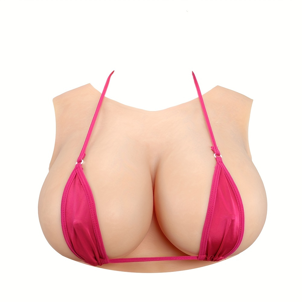 Realistic Silicone Breasts F Cup with Strong Abs For Transgender Drag Queen