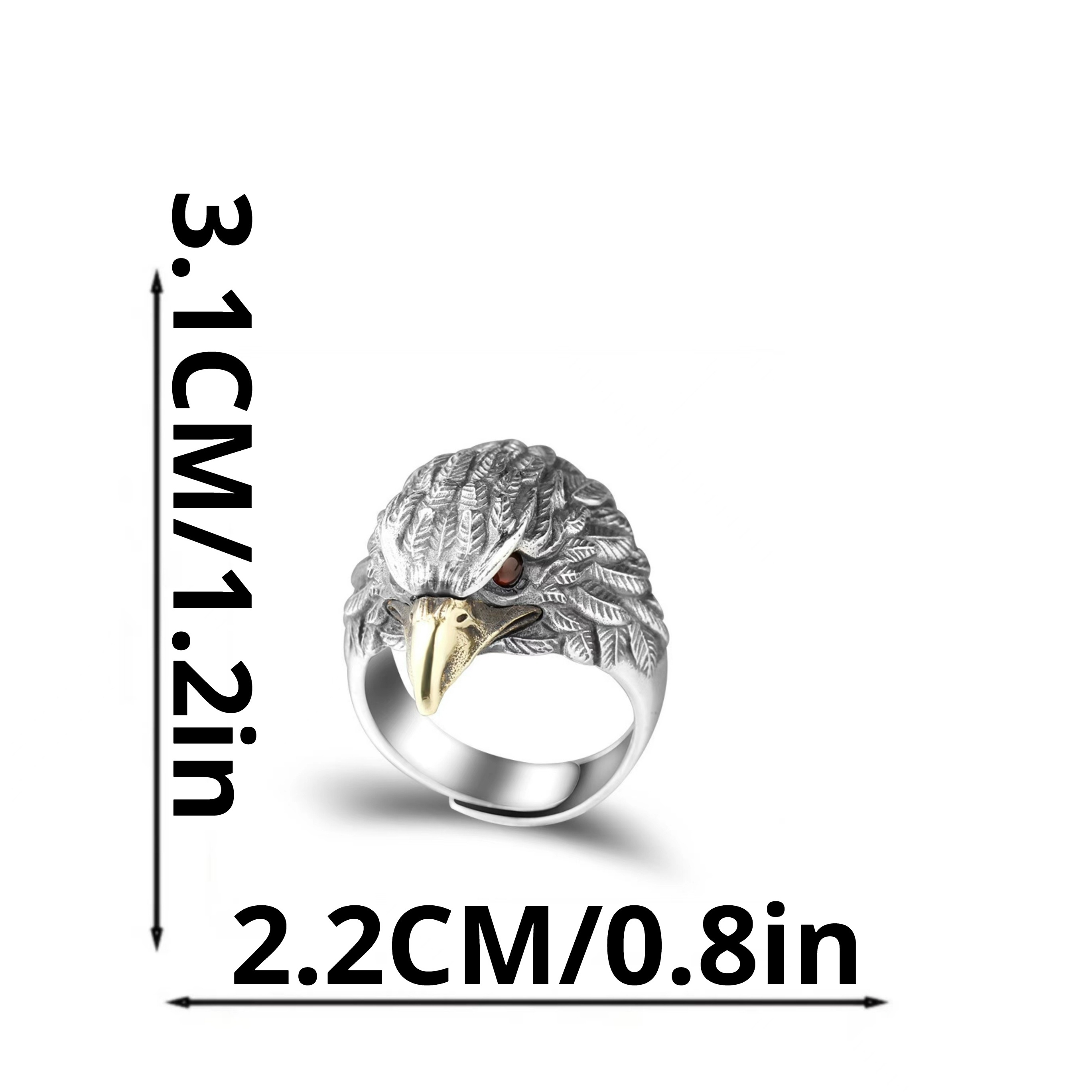 Men's Vintage Eagle Ring Domineering Opening Adjustable Ring