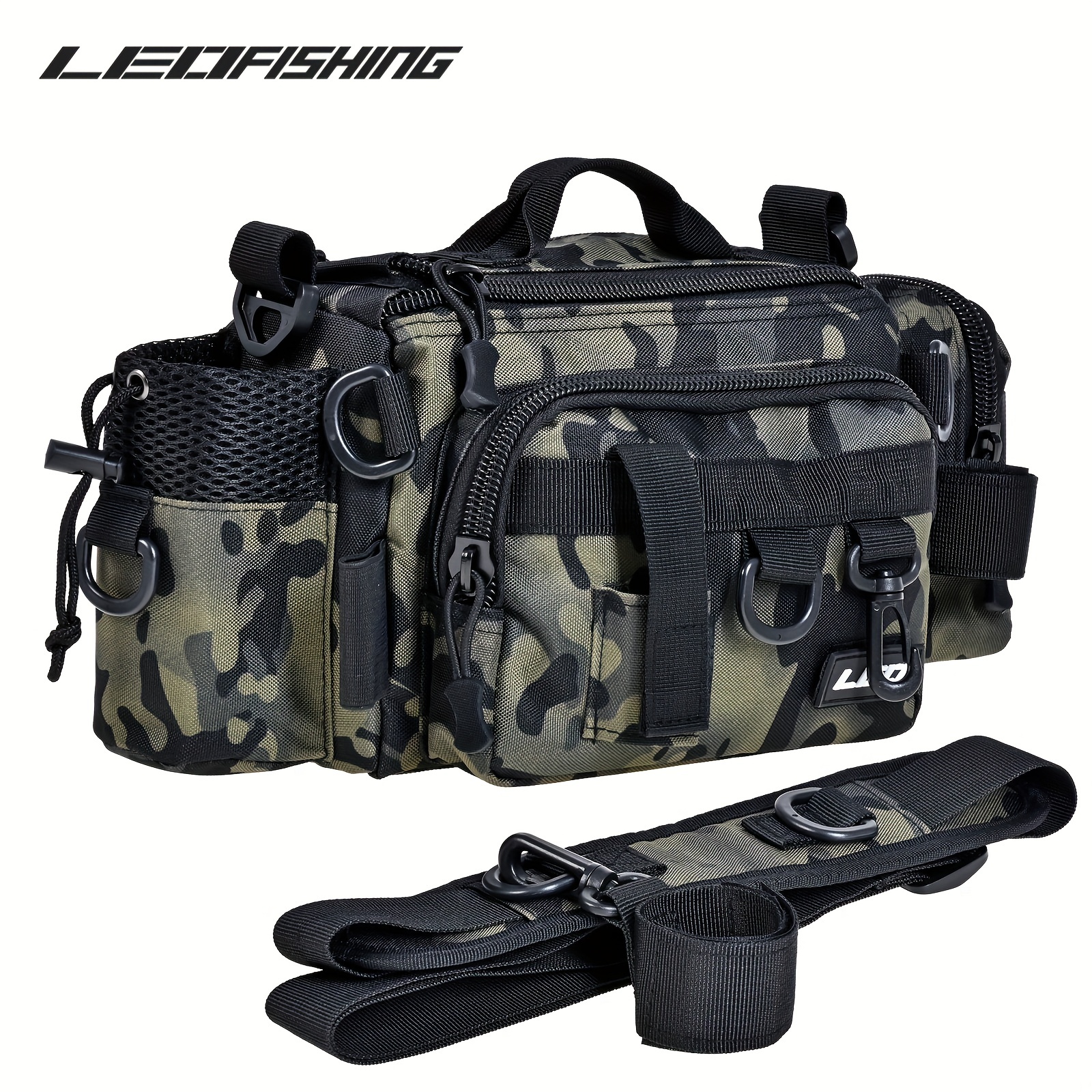Large Capacity Fishing Bag Waterproof Multifunctional Outdoor Lure Waist  Pack Outdoor Shoulder Bag Carp Fishing Pack Bag