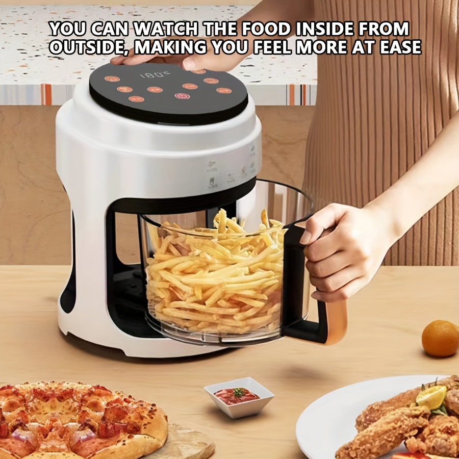 Large Colorful Touch Screen Air Fryer Capacity Adjustable - Temu