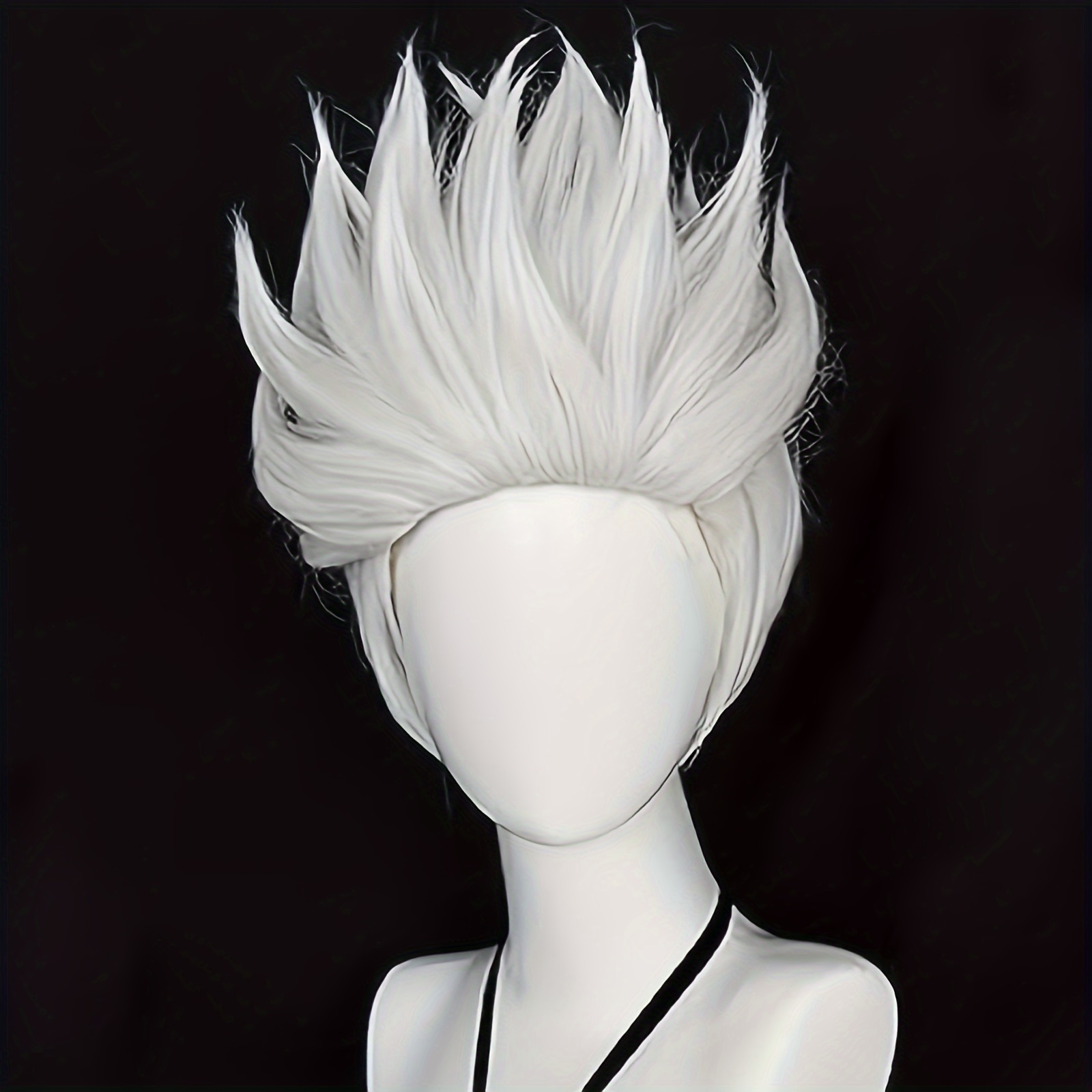 Synthetic Short Straight Sea Wizard White Cosplay Men s Wig Temu