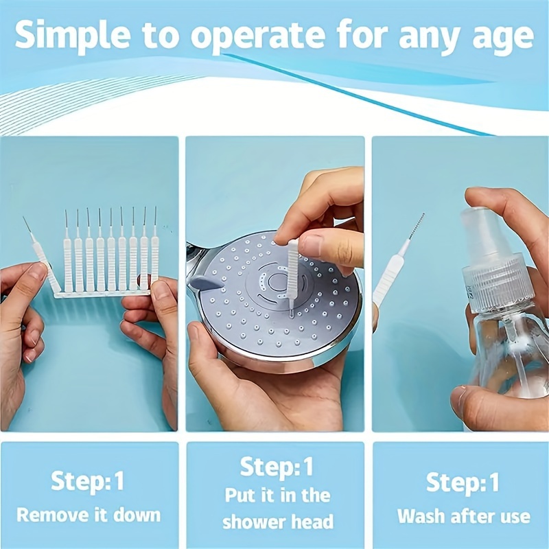 10/20pcs Shower Head Cleaning Brush Washing Anti-clogging Small