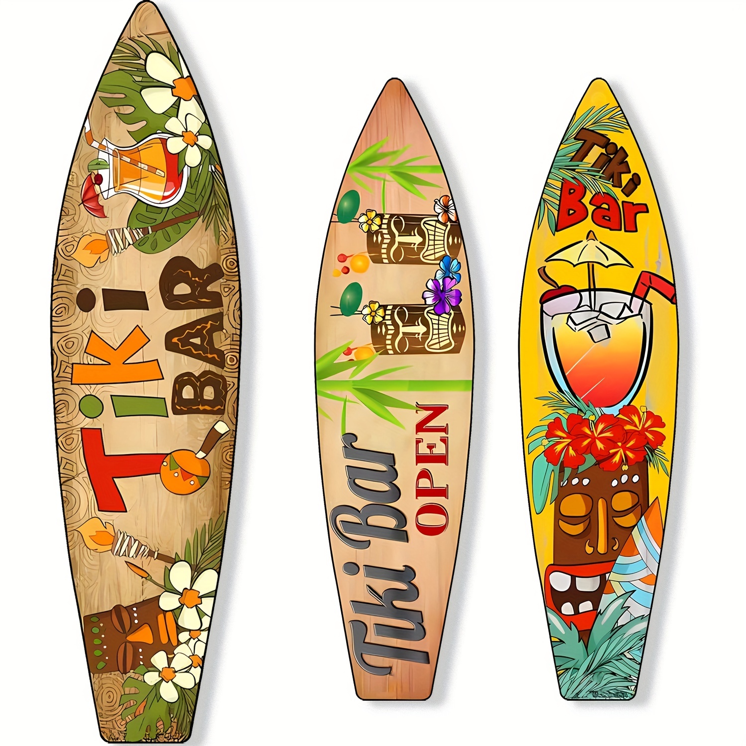 Decoración de tabla de surf, letrero de tabla de surf Tiki Bar, decoración  de surf en