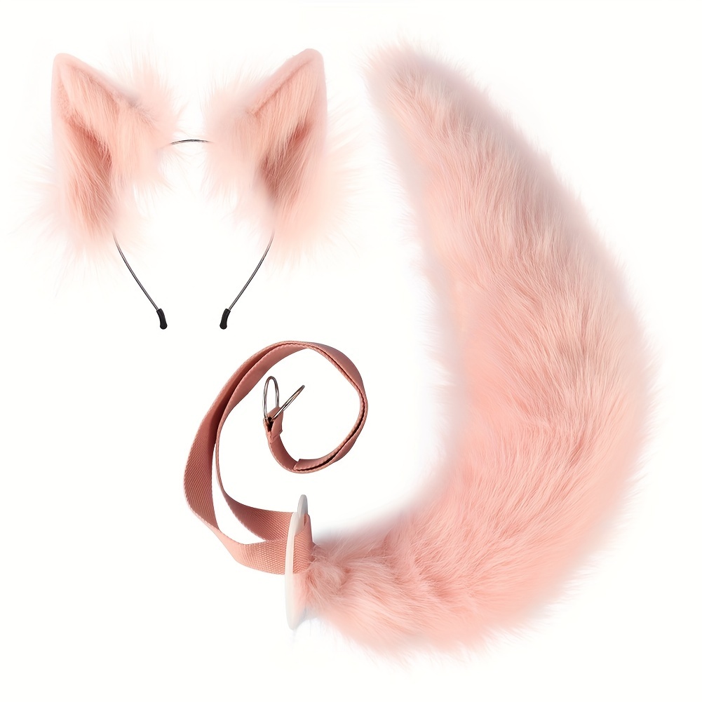 Handmade Cosplay Beast Ears Beast Set Props Fox Ears Hair Hoop Fox Tail  Accessories, Shop The Latest Trends