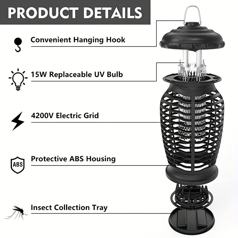 Outdoor Hanging Bug Zapper (Large)