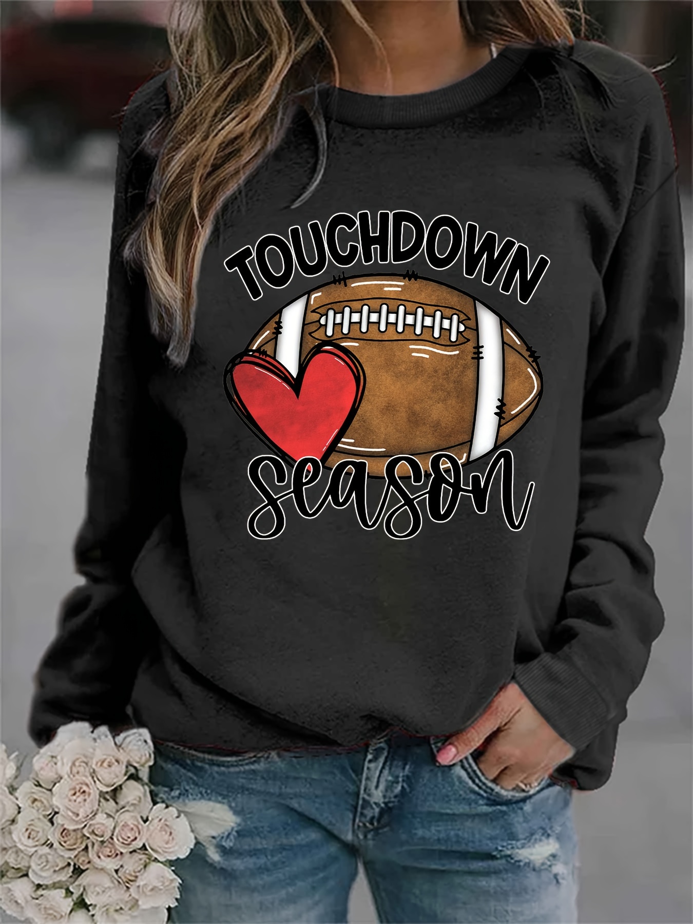 Football sweatshirt hot sale womens