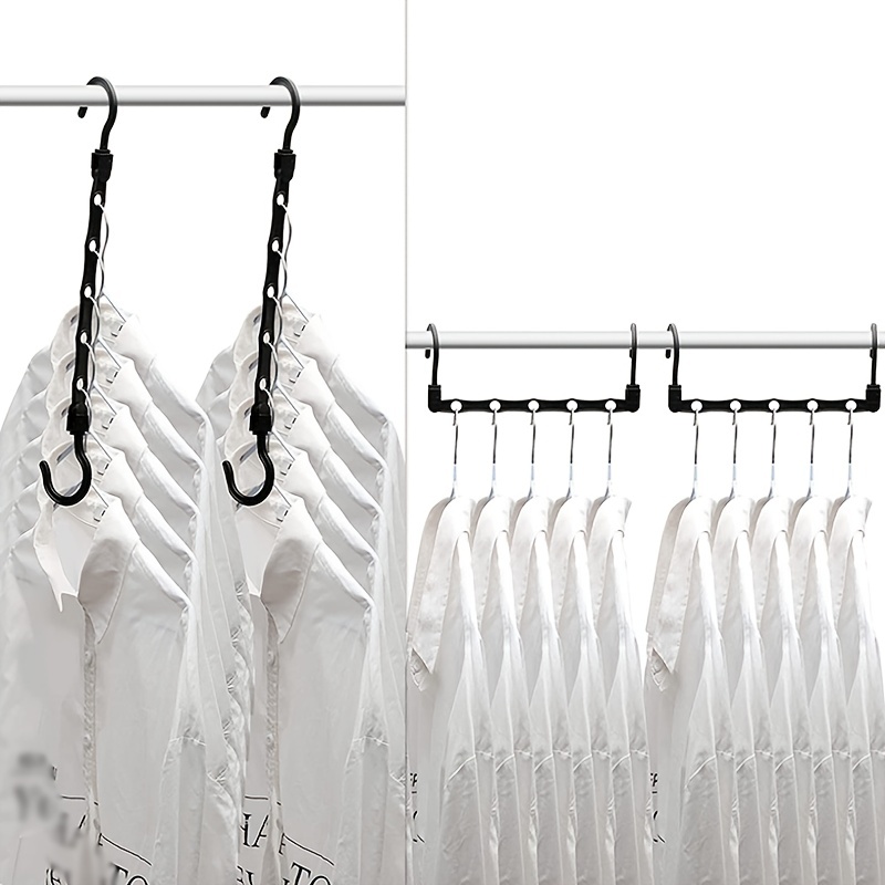 1pc Plastic Clothes Hanger Connector Hook, Save Space And Organize