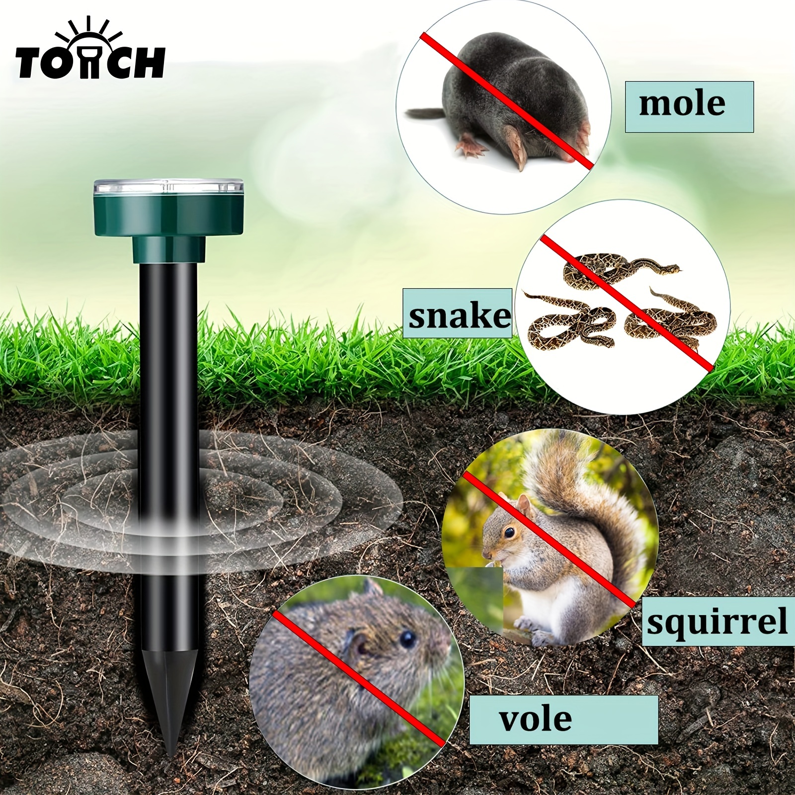 Gopher Mole Vole Tunnel Trap Sensitive Trapper Eco Friendly Catcher for  Outside.