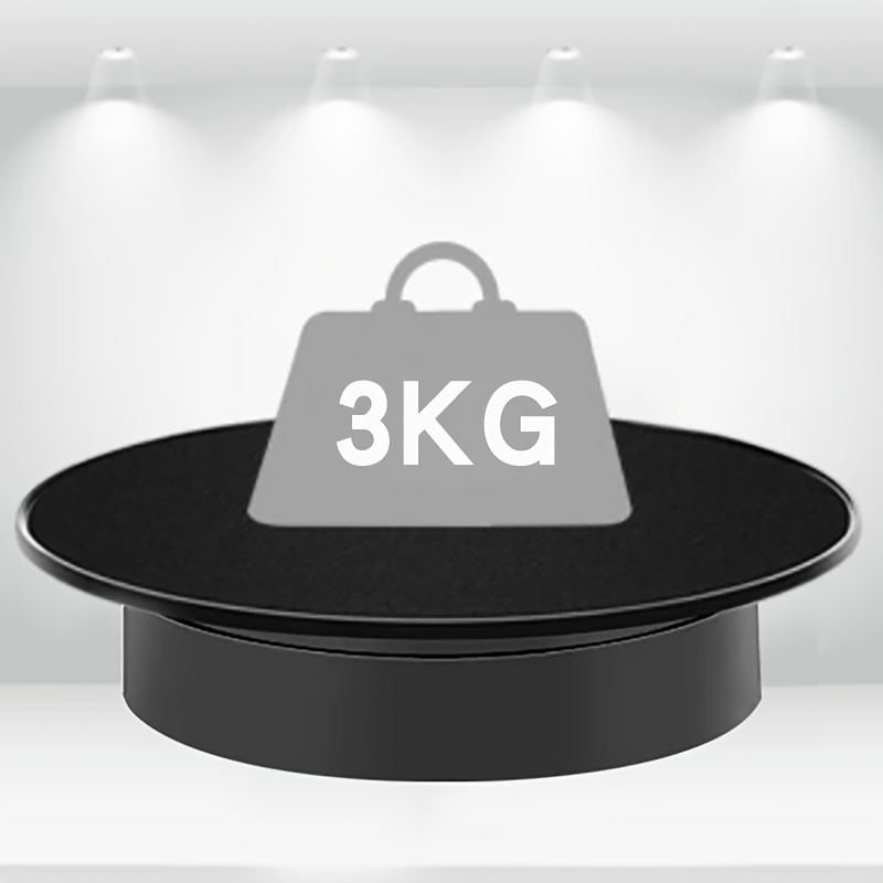 UNTCENT 30cm Electric Rotating Display Black Velvet Top Turntable Ideal  Jewelry Model Product Photography Display Stand 5kg/8kg - AliExpress