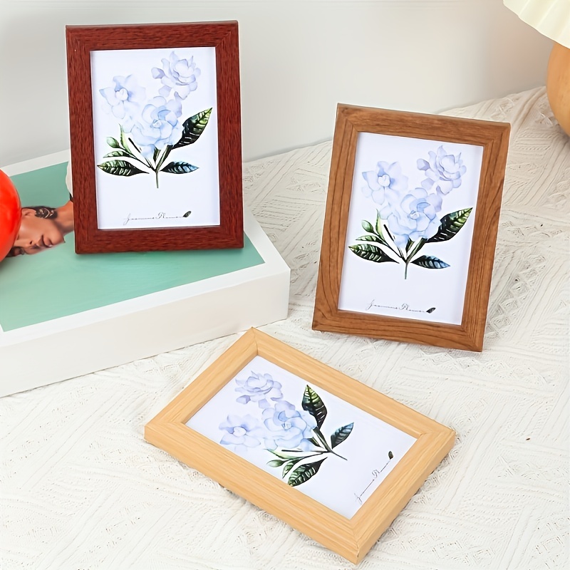 1pc A4 Flip Cover Photo Frame & Picture Storage Box, Replaceable Frame With  Cardboard Matting, Can Be Displayed Horizontally Or Vertically