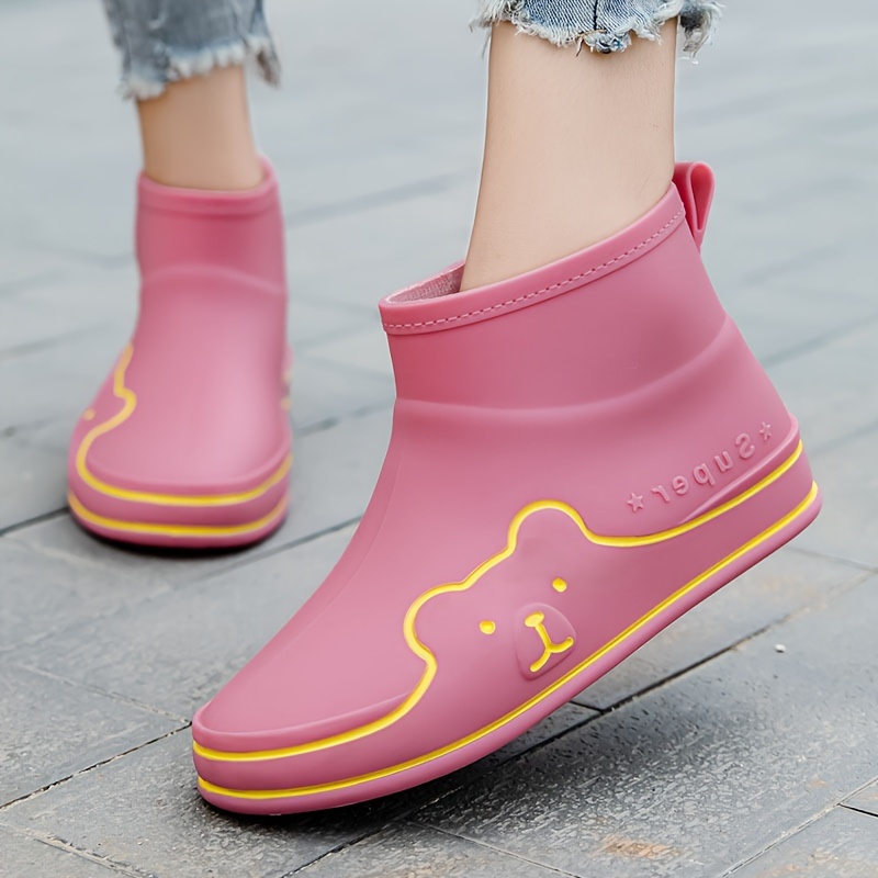 Professional Non-Slip Fishing & Ankle Boots, Socks Boots Waterproof Rain Boots, Comfortable Solid Color Wear Resistant Outdoor Garden Work Rain
