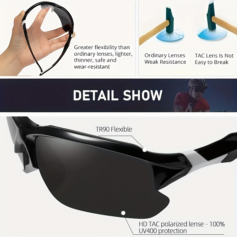 À porter par-dessus des lunettes de soleil – Polarisées – Convient aux  lunettes de vue – Protection UV
