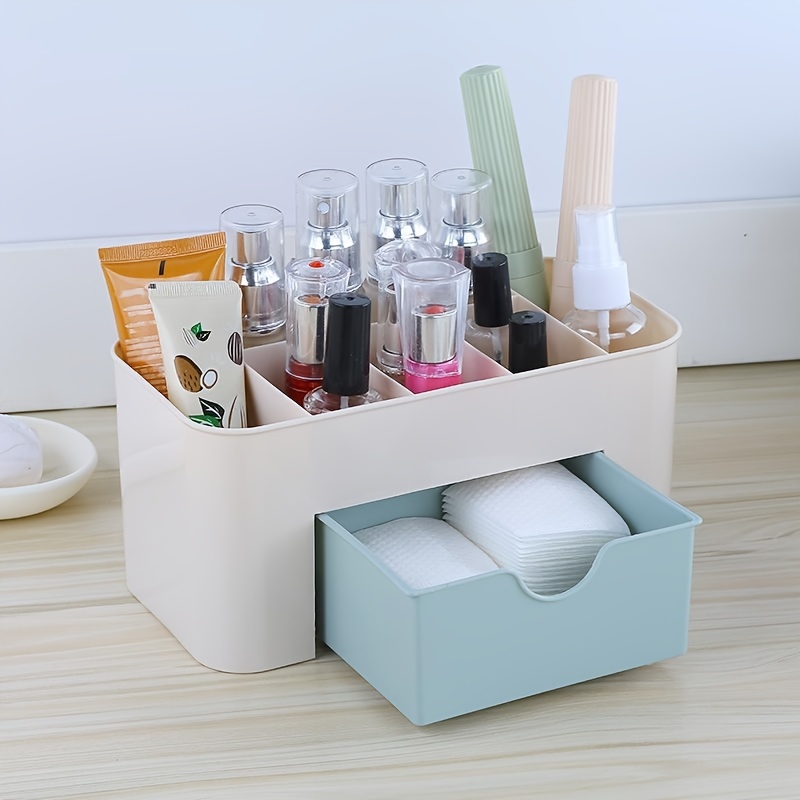 Caja organizadora de maquillaje, caja de almacenamiento para