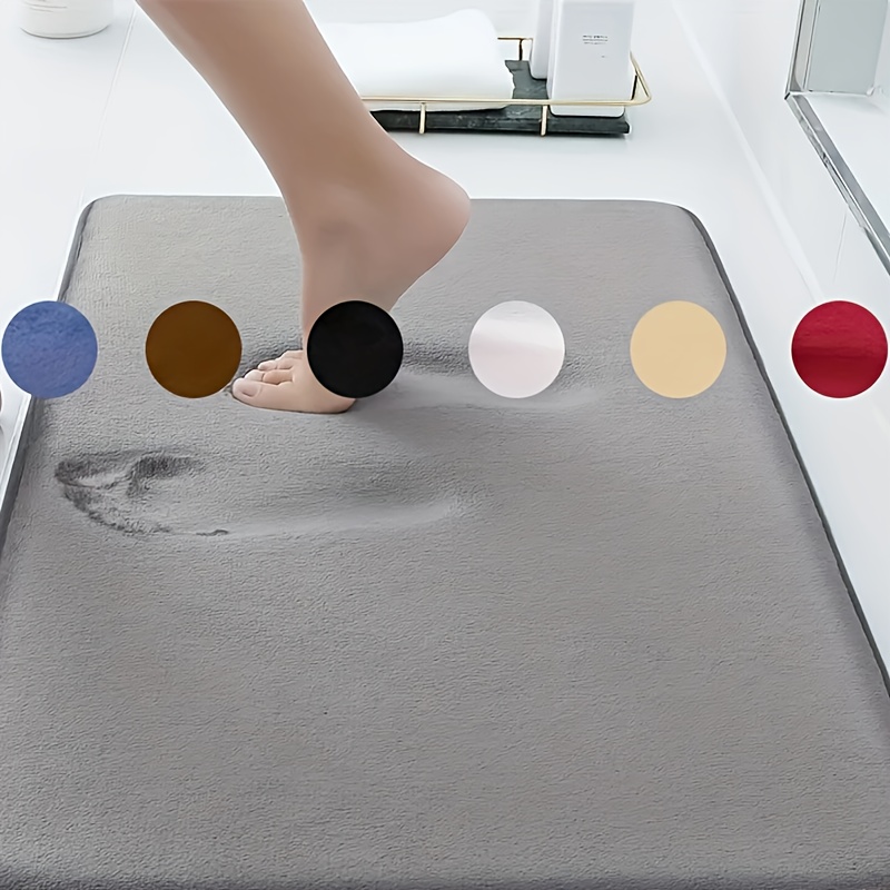 Super Absorbent Floor Mat,quick-drying Non-slip Diatom Mud Microfiber Bath  Mat For Bathroom Slip-resistant Floor Foot Pad