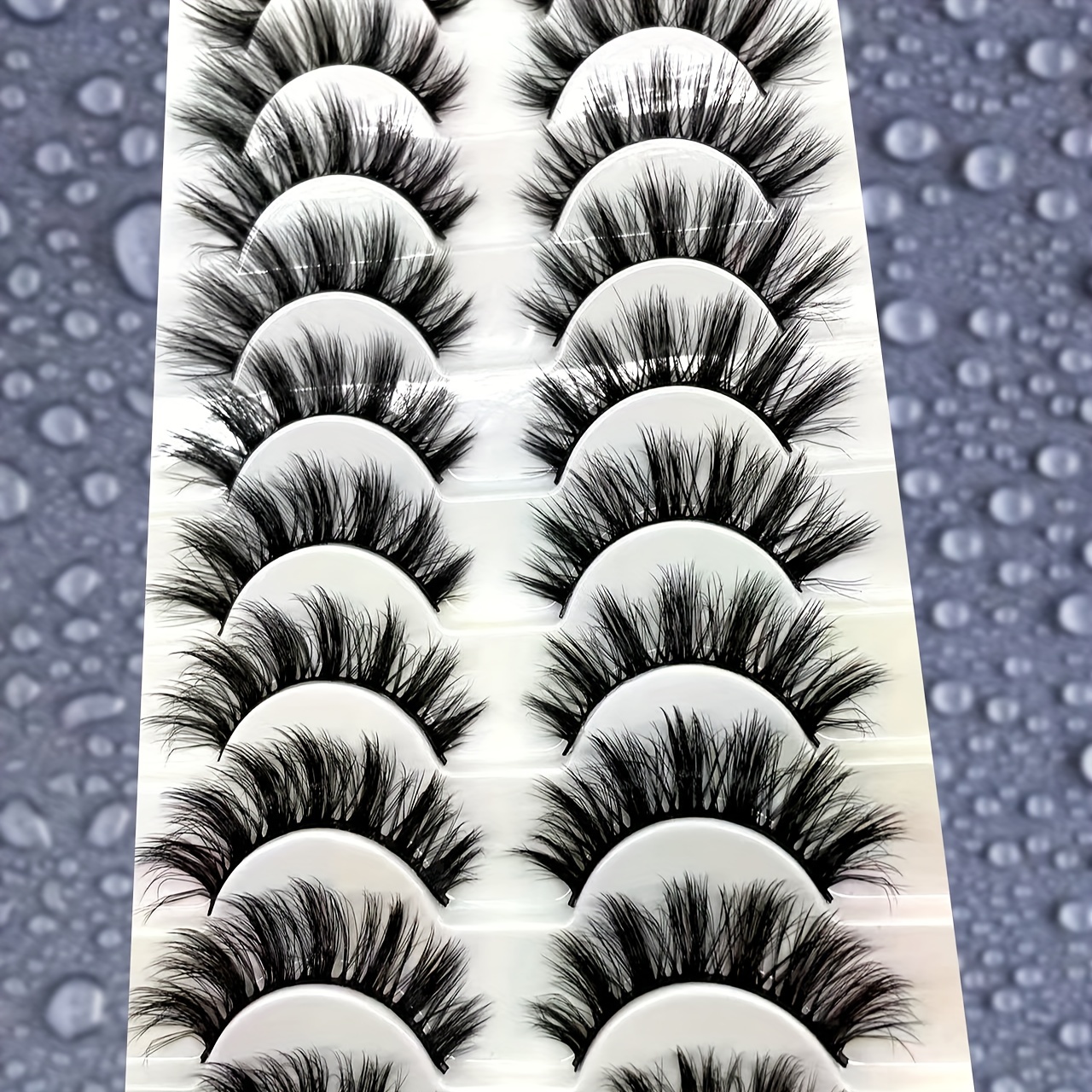 10 Pairs Fluffy False Eyelashes Natural Look Volume Thick Curly Lashes Extension