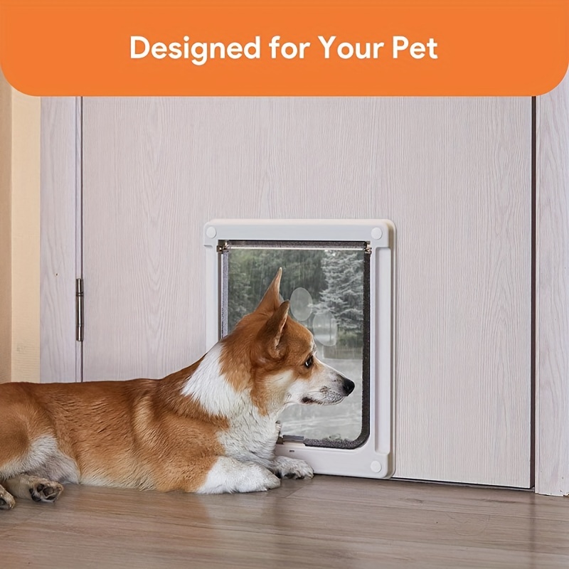 Puerta con mosquitero para perros - Puerta con mosquitero para mascotas con  Puerta para perros para Sunnimix Puerta abatible para pantalla