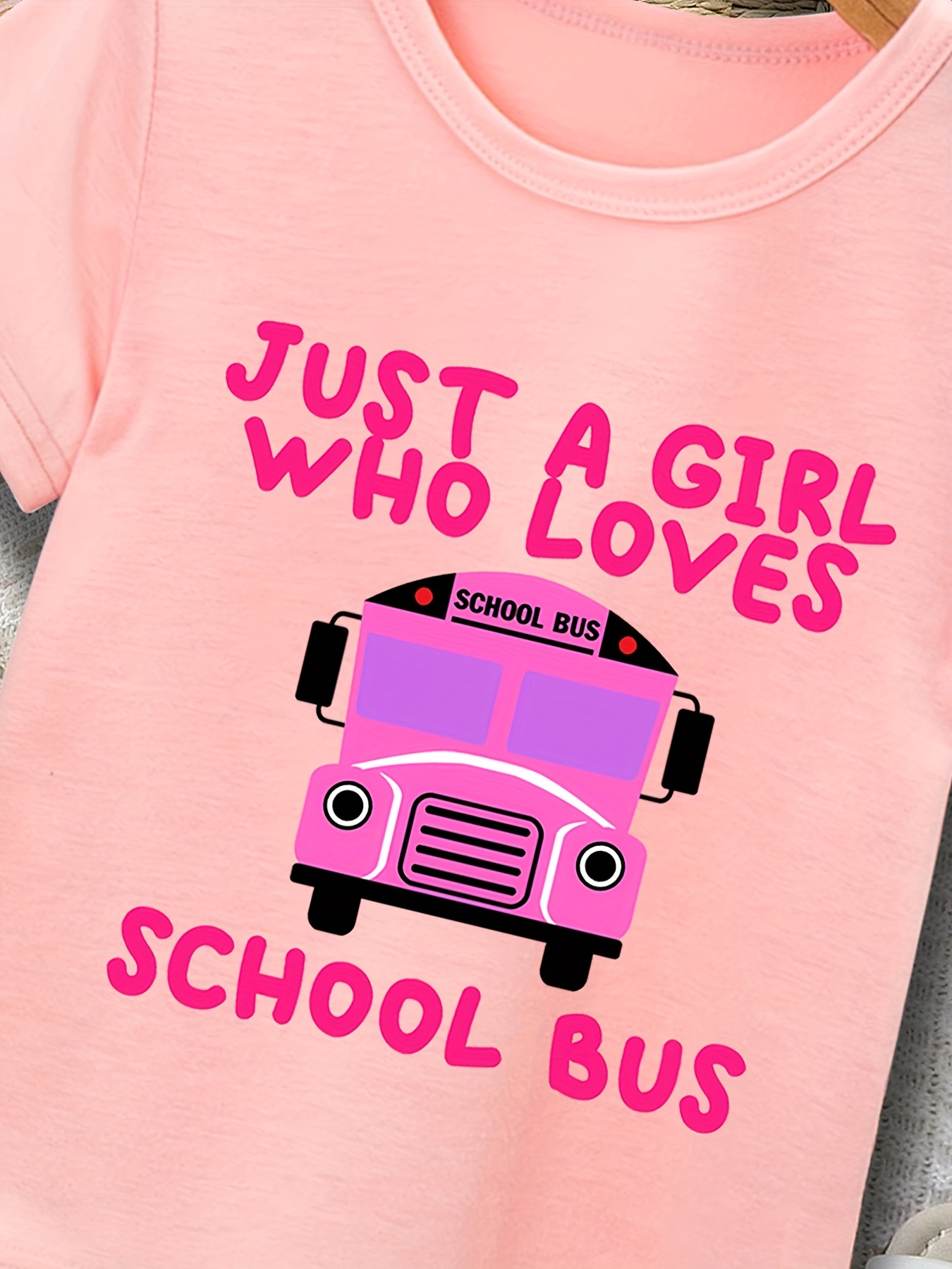 This girl loves her 2025 school bus shirt artclip