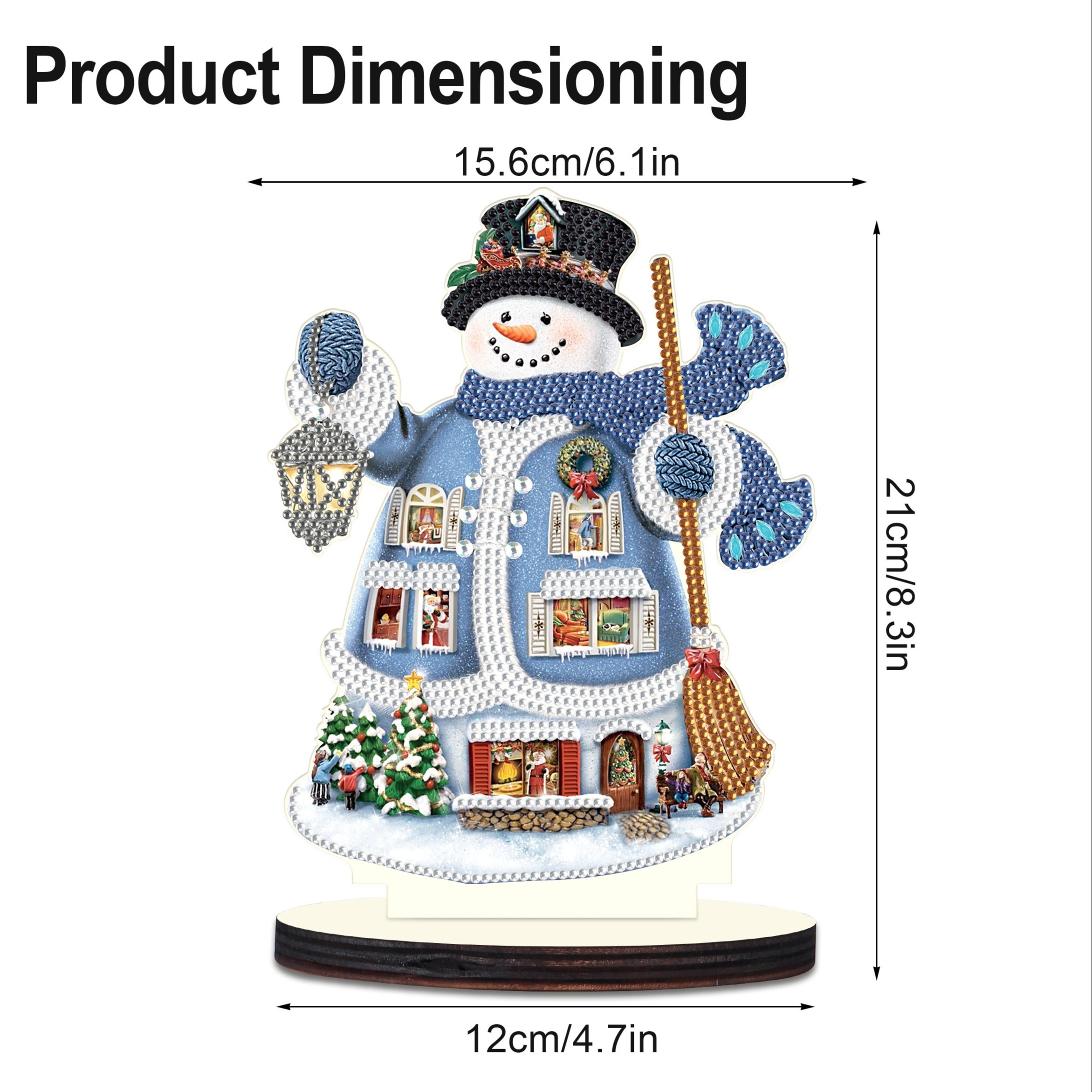 Christmas Diamond Painting Kits Christmas Snowman Diamond - Temu