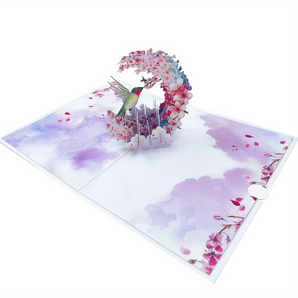 Cherry 3d Pop up Greeting Cards With Envelope - Temu