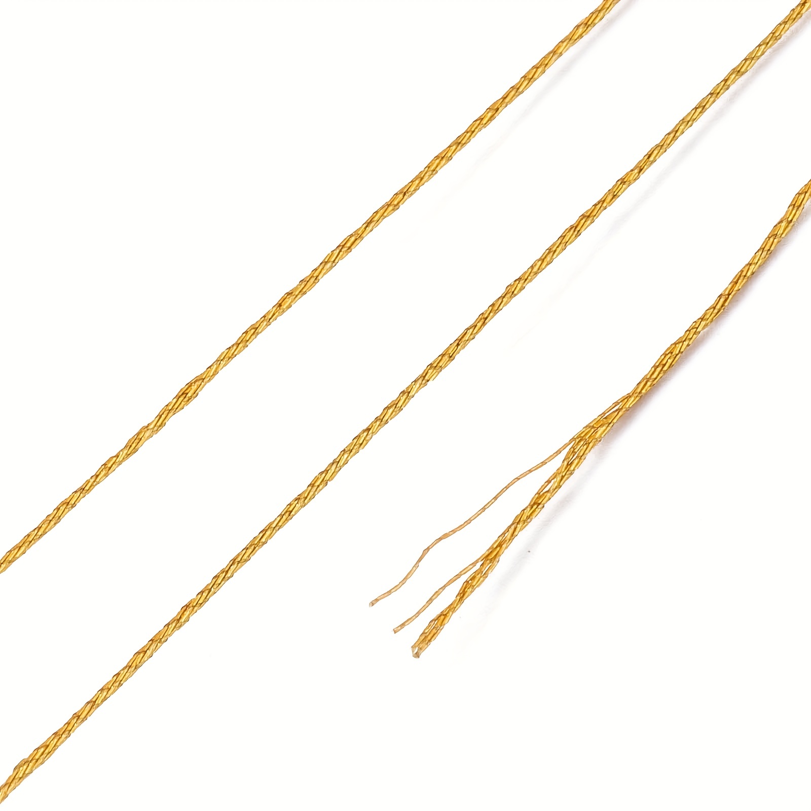 About 50 Meters Golden Silk Thread Diy Beading Thread - Temu