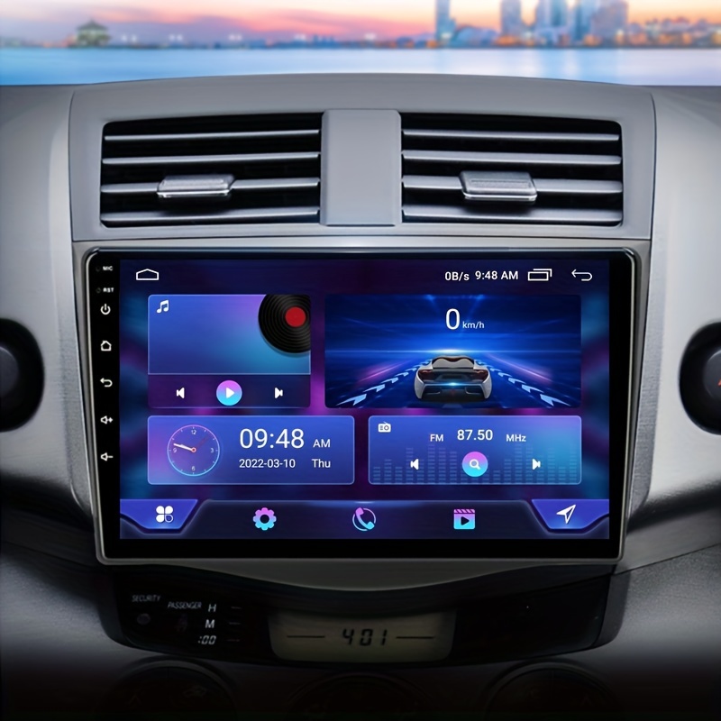 Autoradio Android 10, Navigation GPS, lecteur multimédia, stéréo