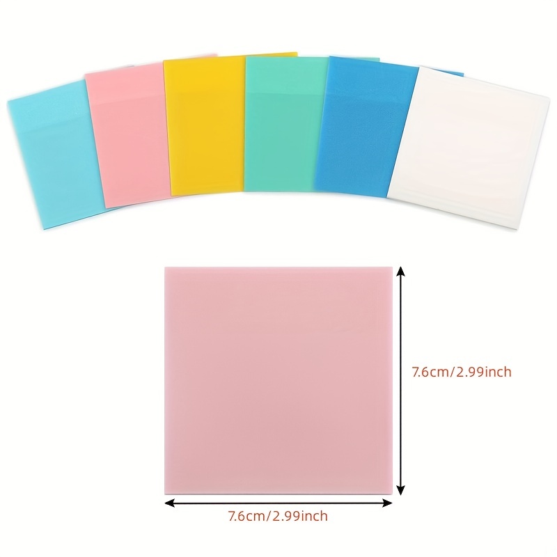 Waterproof PET Transparent Sticky Notes Memo Pad 50 Sheets