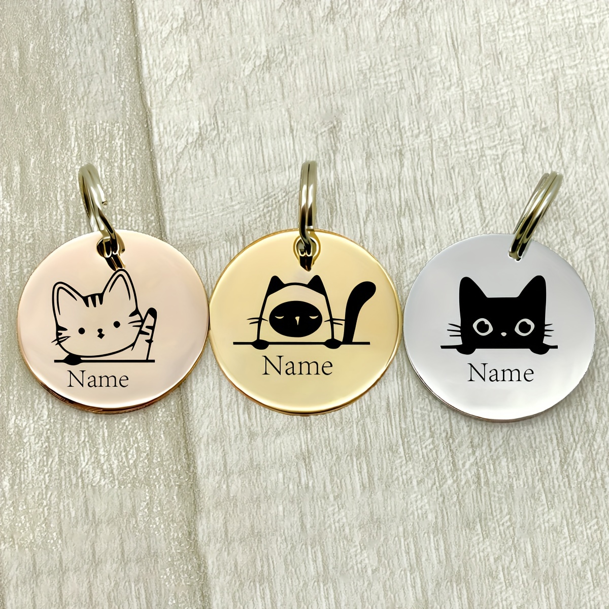 Personalised Pet Tag, Wood Pet Tags, Gift for Animal Lovers, Gifts for Pet  Owners, Cat or Dog ID Tag, Custom Engraved Tag 