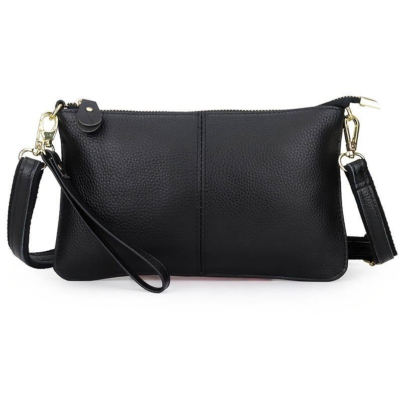 Small Clutch Bag For Women, Fashion Stitching Crossbody Bag, Simple Handbag  With Wristlet, Multi Zipper Purse For Every Day - Temu