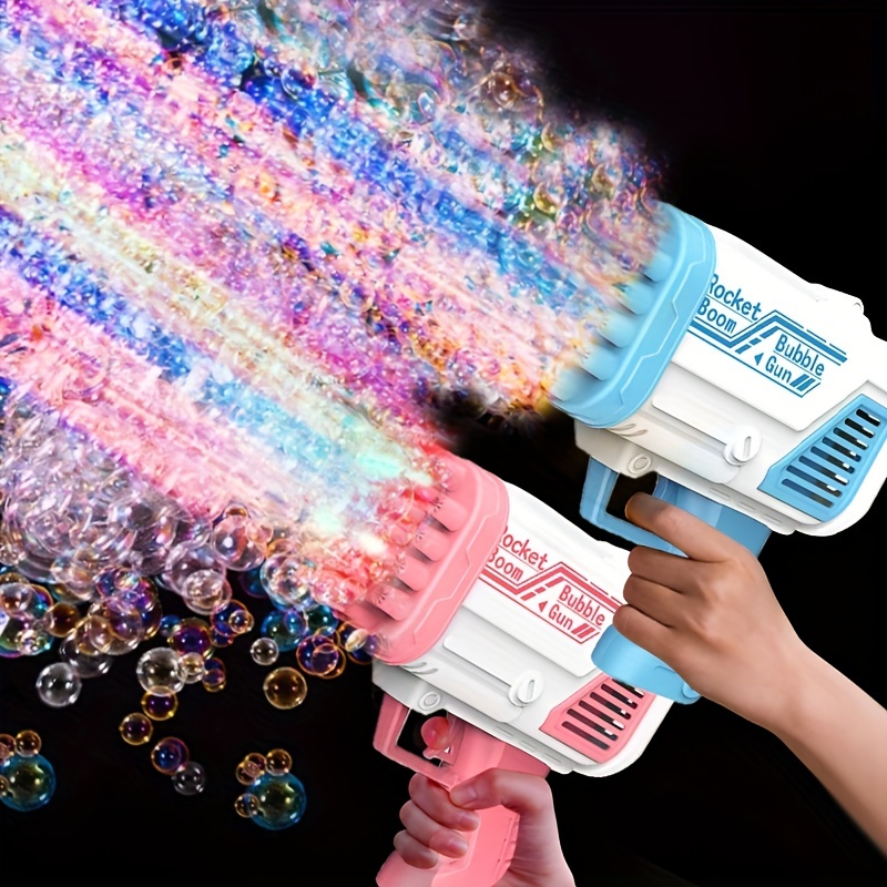 Bubble Gun Kids Toys Electric Automatic Soap Rocket Bubbles