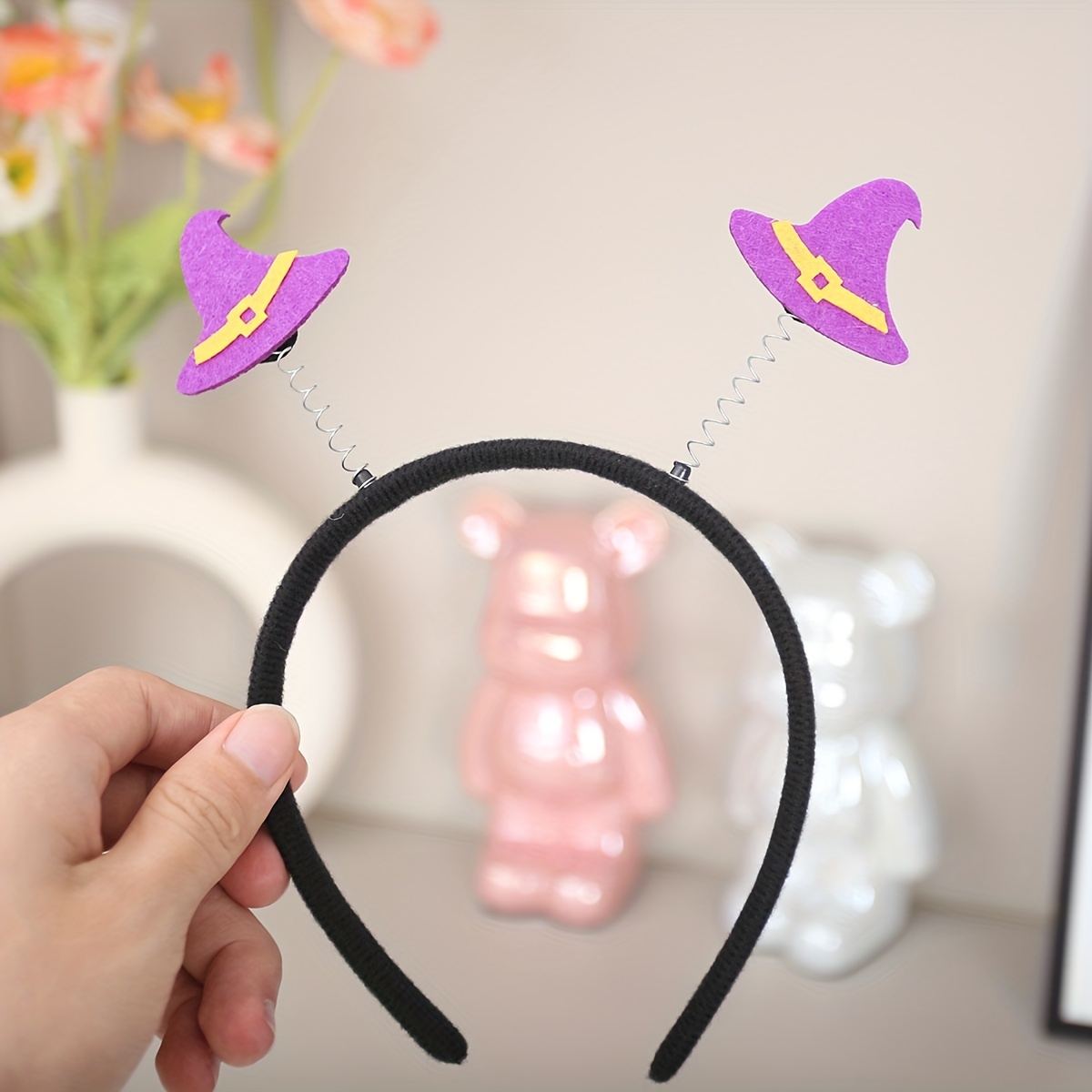 Halloween Witch Hat Skull Ghost Hair Hoop Hair Accessories Temu