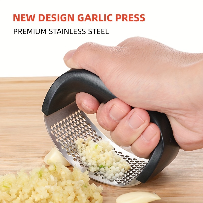 Garlic Press Rocker Stainless Steel Garlic Presser Garlic - Temu