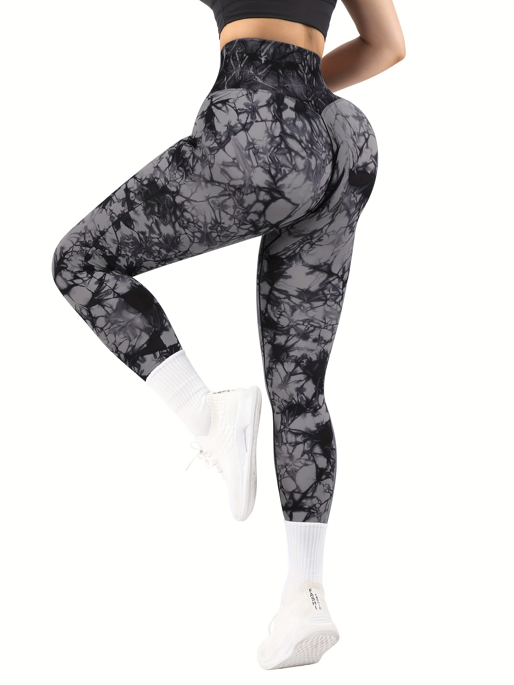 Colorfulkoala Women's High Waisted Pattern Leggings Full-length Yoga Pants,  Abstract Camo Grey, XS: Buy Online at Best Price in Egypt - Souq is now