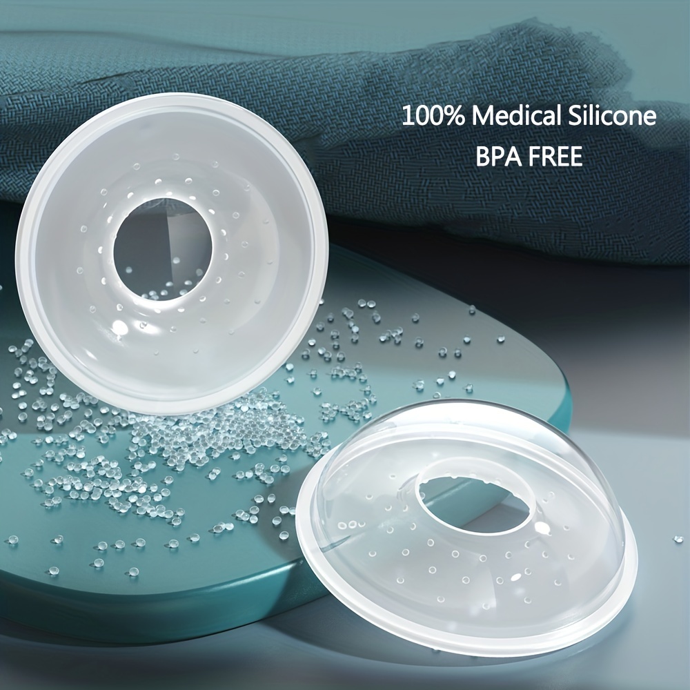 2pcs Silicone Breast Milk Collectors, Breast Shell & Milk Catcher