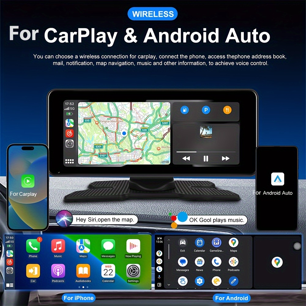 Carplay Inalámbrico Portátil Android Auto: Pantalla Carplay - Temu