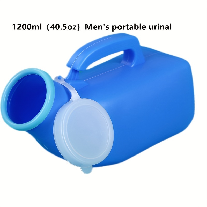 Atoke Lot de 2 urinoirs pour homme avec couvercle phosphorescent - 1000 ml  - Avec bouchon à vis anti-déversement - Pour voyag