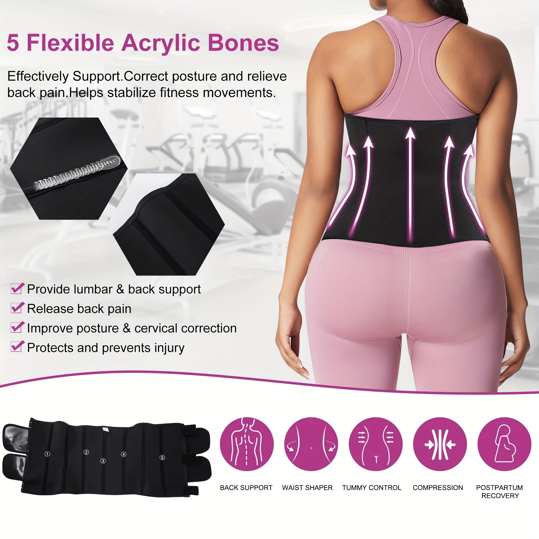 Adjustable Postpartum Waist Trainer For Women Slimming Stomach