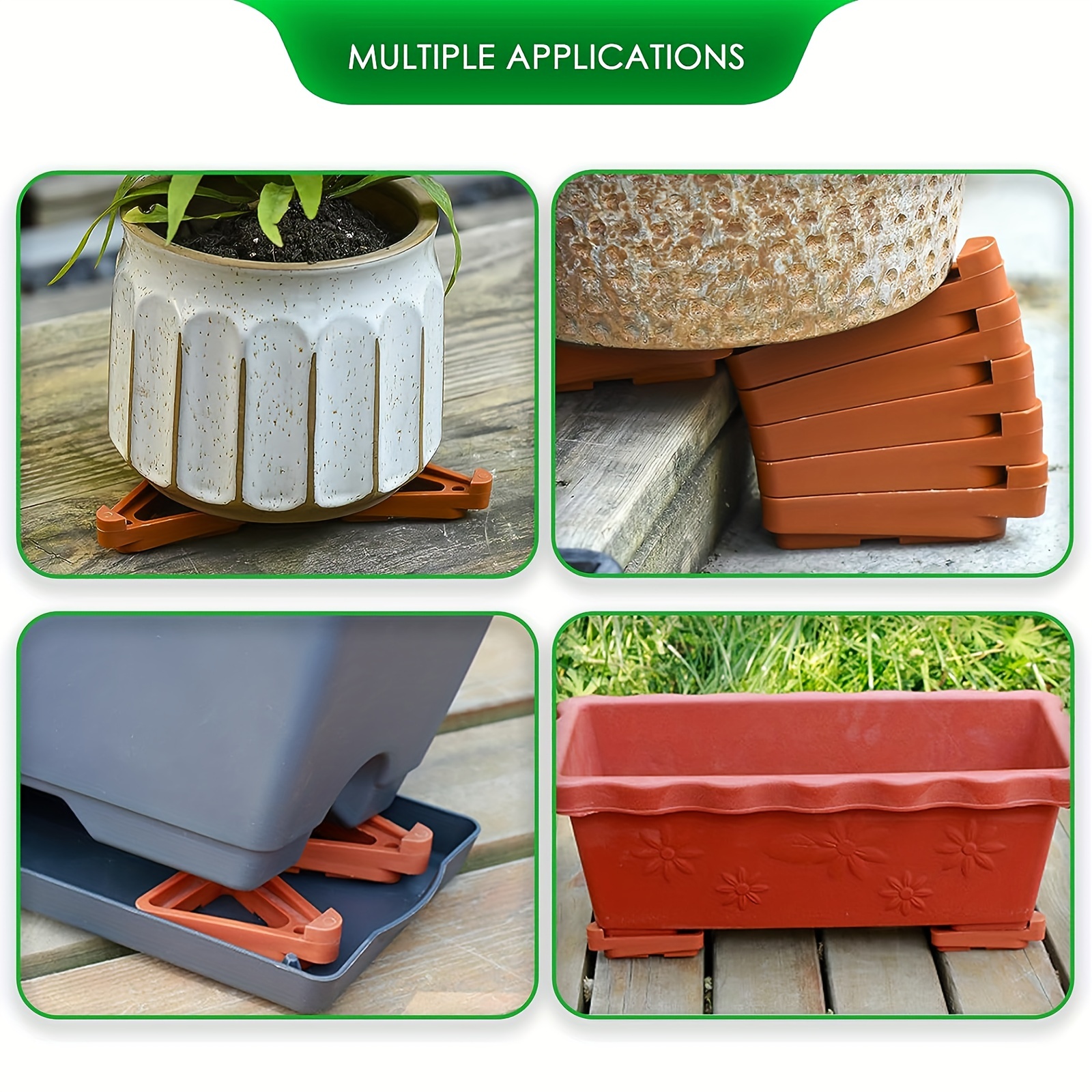 12pcs pot feet outdoor planters toes - Temu