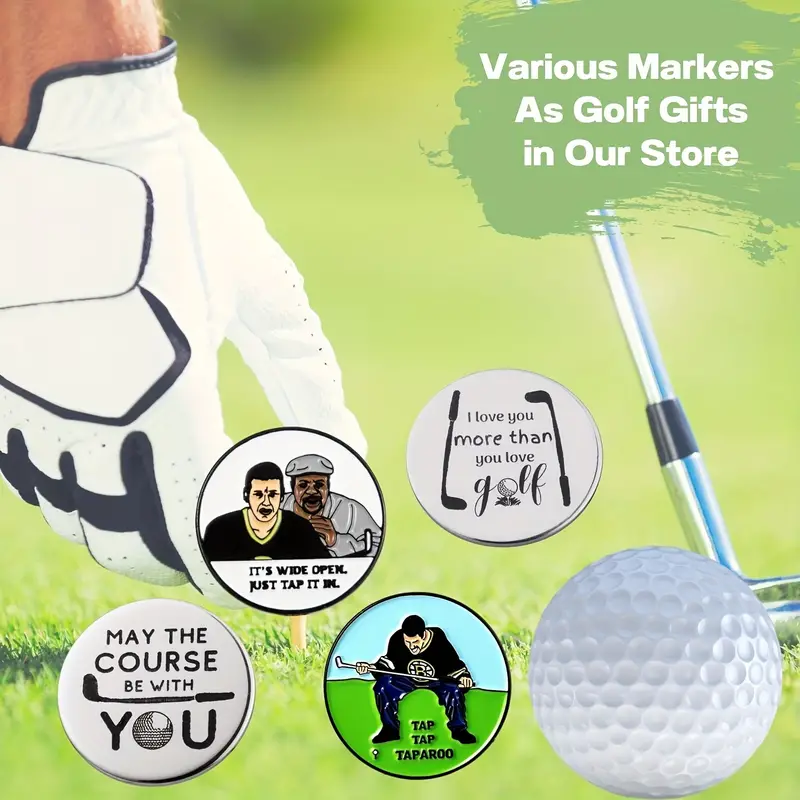 Funny Golf Ball Marker With Magnetic Hat Clip A Perfect Golf - Temu