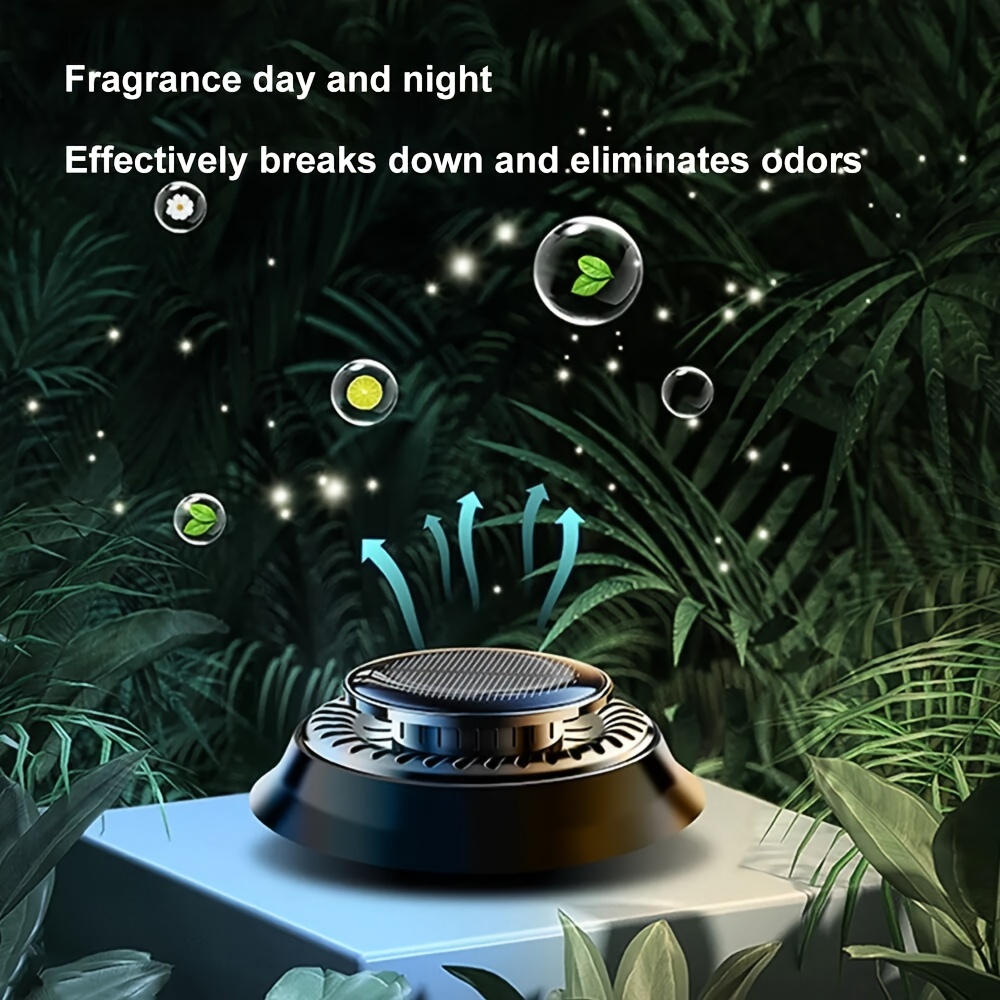 Solar Rotating Automatic Car Perfume Diffuser Electromagnetic