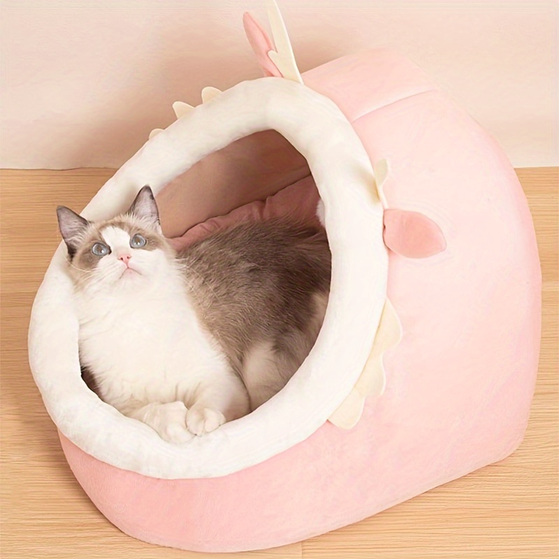 Cute Cat Bed Warm Cozy Cat House Kitten Tent Pet Beds Furniture