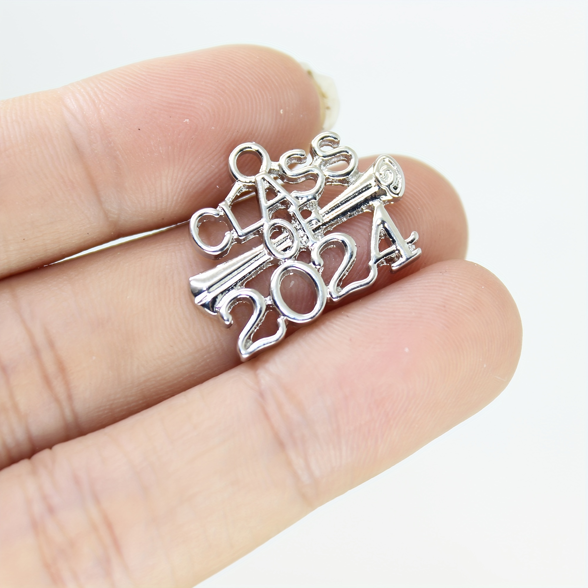 2024 Year Charms Alloy Year Pendant Graduation Charms - Temu