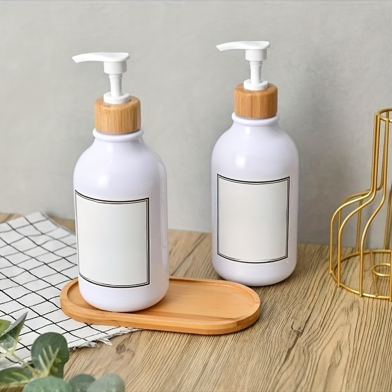 Bamboo & Wood Pallets for Shampoo Bottles - Oval, Rectangular, Circular